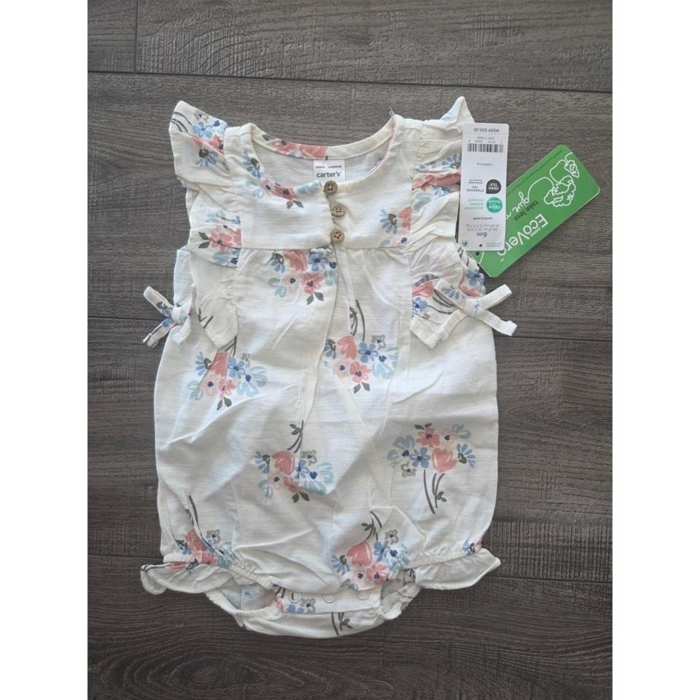 Carter's baby girl romper 6 mos